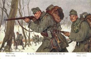 Weltkrieg 1914-1916 - K.u.K. Feldjäger-Bataillon Nr. 29. Verlag K.u.K. Kmdo. der 27. Inf. Trp. Dion. / WWI Austro-Hungarian military s: Hans Larwin