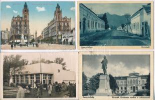 10 db RÉGI történelmi magyar városképes lap / 10 pre-1945 historical Hungarian town-view postcards