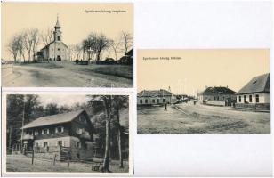 10 db RÉGI történelmi magyar városképes lap / 10 pre-1945 historical Hungarian town-view postcards