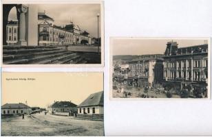 10 db RÉGI történelmi magyar városképes lap. Közte 1935-ös Budapesti Főiskolai Világbajnokság reklám...