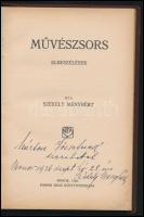 Székely Menyhért: Művészsors. Elbeszélések. Monor, 1926, Popper Ernő, 87 p. Kiadói aranyozott egészv...
