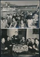 cca 1950-es, 1960-as évekből 21 db vintage fotó Tiszavölgyi József (1909-?) budapesti fotóriporter h...