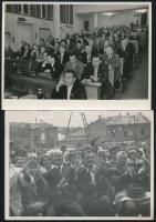 cca 1950-es, 1960-as évekből 21 db vintage fotó Tiszavölgyi József (1909-?) budapesti fotóriporter h...