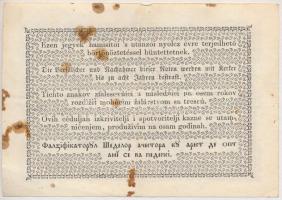 1848. 1Ft "Kossuth bankó" T:II- fo.
Adamo G104