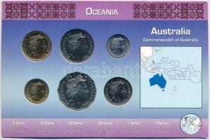 Ausztrália 2005-2007. 5c-2$ (6xklf) fémpénz szettben T:1 
Australia 2005-2007. 5 Cents - 2 Dollars ...