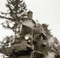 cca 1956 A Balaton partján közlekedő vasúti szerelvény - közelről, távolról, Kotnyek Antal (1921-199...