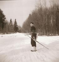 cca 1961 Vaddisznóvadászaton, Kotnyek Antal (1921-1990) budapesti fotóriporter hagyatékából  25 db v...