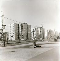 cca 1964 Budapest, X. kerület, Kőbánya, épületek, utcák, látképek, helytörténeti szempontból különös...