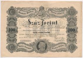 1848. 100Ft Kossuth bankó T:III Hungary 1848. 100Ft Kossuth banknote C:F  Adamo G114