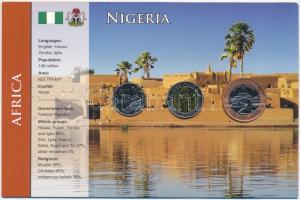 Nigéria 2006. 50k-2N (3xklf) fémpénz szettben T:1 Nigeria 2006. 50 Kobo - 2 Naira (3xdiff) metal coins in set C:UNC