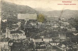 1908 Selmecbánya, Schemnitz, Banská Stiavnica; látkép a Bányászati főiskolai palotákkal. Kiadja Joerges A. 152. / mining college palaces (fl)