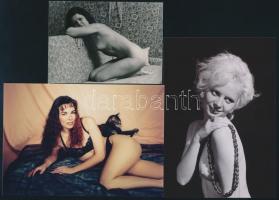 cca 1973 A közértes lány ebédszünete, szolidan erotikus felvételek, 7 db vintage negatív (24x36 mm) ...