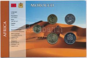 Marokkó 2002. 5s-1D (5xklf) fémpénz szettben T:1 Morocco 2002. 5 Santimat - 1 Dirham (5xdiff) metal coins in set C:UNC