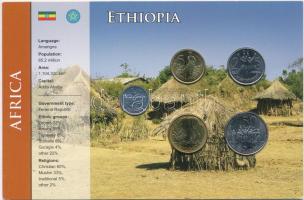 Etiópia ~2000. 1c-50c (5xklf) fémpénz szettben T:1 Ethiopia ~2000. 1 Cent - 50 Cents (5xdiff) metal coins in set C:UNC