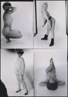 cca 1971 Bugyi nélkül szebb az élet, szolidan erotikus felvételek, 12 db vintage negatív + 10 db vin...