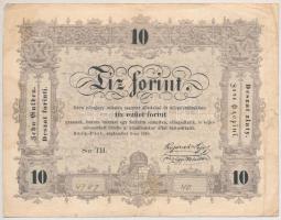 1848. 10Ft Kossuth Bankó T:III,III-  Adamo G111