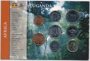 Uganda 1987-2008. 1Sh-500Sh (8xklf) fémpénz szettben T:1 Uganda 1987-2008. 1 Shilling - 500 Shillings (8xdiff) metal coins in set C:UNC