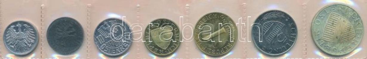 Ausztria 1972. 2gr-10Sch (7xklf) forgalmi sor lezárt fólia tokban T:1 (eredetileg PP) patina
Austri...