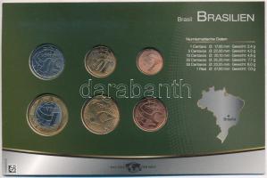 Brazília 2003-2009. 1c-1R (6xklf) fémpénz szettben T:1
Brazil 2003-2009. 1 Centavo - 1 Real (6xdiff...