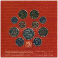 Belgium 2000. 50c-20Fr (5xklf) dupla forgalmi sor (összesen 10 érme) + "150 éves a Belga Nemzet...