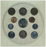 Belgium 2001. 50c-20Fr (5xklf) dupla forgalmi sor (összesen 10 érme) + "Búcsú a belga franktól&...