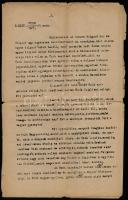 1923 Szabó Dezső (1879-1945) író ellen hozott ítélet a budapesti kir. büntető törvényszéktől,  a mag...