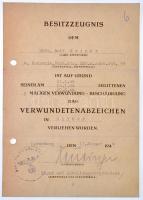 Német Harmadik Birodalom 1944. "Sebesülési jelvény ezüst fokozata" Zn változatú jelvény, h...