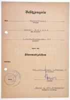 Német Harmadik Birodalom 1944. "Általános Rohamjelvény" Zn kitüntetés hátoldalán "Ass...