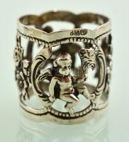 Ezüst (Ag.) szalvétagyűrű  6 db , jelzett, nettó:71 g