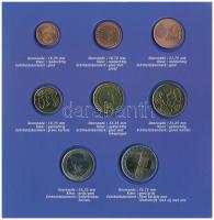 Hollandia 2001. 1c-2E (8xklf) forgalmi sor dísztokba rögzítve T:1- 
Netherlands 2001. 1 Cent - 2 Eu...