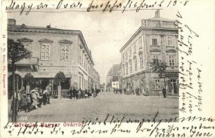 1904 Magyaróvár, Mosonmagyaróvár; Széchenyi tér, Puchtinger József gyógyszerkereskedése