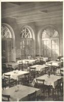 1948 Balatongyörök, Belügyminiszteri számvevőségi üdülőház, étkező belső. photo