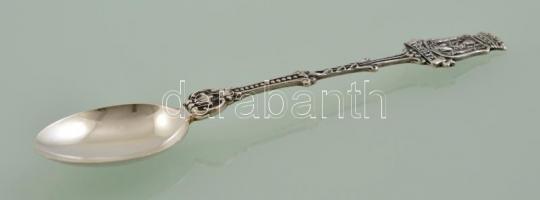 Ezüst (Ag.)holland emlék kanál ( 4db), jelzett , h:12 cm (4×), nettó:52 g