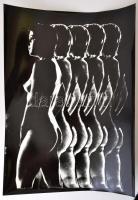 cca 1972 Nagy Ottó Sándor (1927-2013) székesfehérvári fotóművész hagyatékából jelzés nélküli, vintage fotóművészeti alkotás, a magyar fotográfia avantgarde korszakából (Akt), 40,5x30 cm