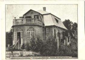 1932 Balatonfenyves, Dr. Görzsönyi Vargha Zoltán (történész, író) nyaralója (vágott / cut)