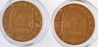 Ausztria 1996. 20Sch Cu-Ni-Al "Anton Bruckner" + 1997. 20Sch Cu-Ni-Al "A Szent István...