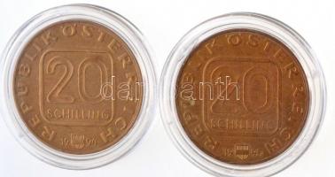 Ausztria 1994. 20Sch Cu-Ni-Al "A Bécsi Pénzverde 850. évfordulója " + 1995. 20Sch Cu-Ni-Al...