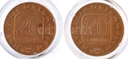 Ausztria 1987. 20Sch Cu-Ni-Al "Johan Ernst von Thun születésének 300. évfordulója" + 1989....