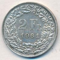 Svájc 1961B 2Fr Ag T:1-,2 
Switzerland 1961B 2 Francs Ag C:AU,XF
Krause KM#24