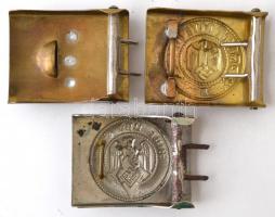 Replika náci övcsatok 3 db, 6,5×4,5 cm