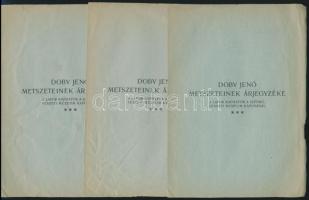 1907 Doby Jenő művészi hagyatékának kiállítása. Szépművészeti Múzeum Grafikai Osztály kiállításai II...