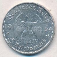 Német Harmadik Birodalom 1934J 5M Ag "Náci hatalom első évfordulója" T:2 ü.
German Third ...