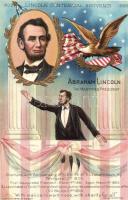 Abraham Lincoln the Martyred President. 1809-1909 Lincoln Centennial Souvenir. Lincolns Birthday Series No. I. Emb. litho