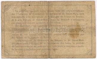 Franciaország / Rennes-i és St. Malo-i Kereskedelmi Kamara 1915. 1Fr szükségpénz T:III- fo., tűly.
...