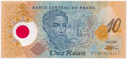 Brazília 2000. 10R Brazília 500. évfordulója emlékbankjegy T:I,I- Brazil 2000. 10 Reais 500th Anniversary of Brazil commemorative banknote C:UNC,AU