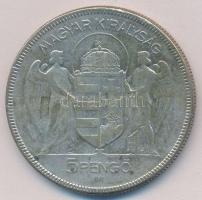 1930. 5P Ag "Horthy jobbra" T:3
Adamo P8