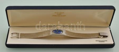 Dekoratív Zenith női karóra, fém szííjjal, díszdobozban, nem működik