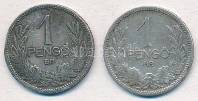 1926. 1P Ag + 1927. 1P Ag T:2,2- patina
