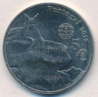 Portugália 2016. 5E Cu-Ni "Veszélyeztetett állatvilág - Ibériai Hiúz" T:1,1-
Portugal 201...