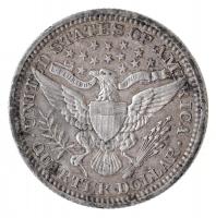 Amerikai Egyesült Államok 1910. 1/4$ Ag "Barber Quarter" T:1- kis ph.
USA 1910. 1/4 Dolla...